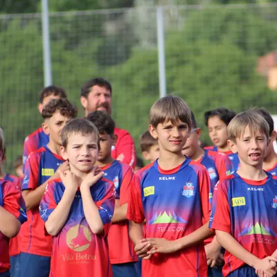 Filera de jugadors benjamins de l’EDFOR